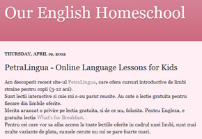 petralingua testimonials - Our English Homeschool